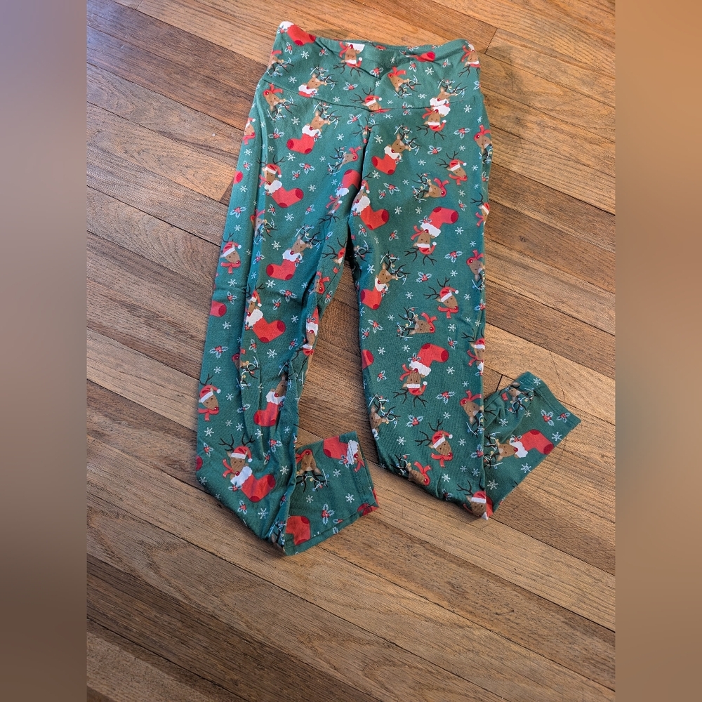 Christmas Leggings Size Small 4-6 No Boundaries